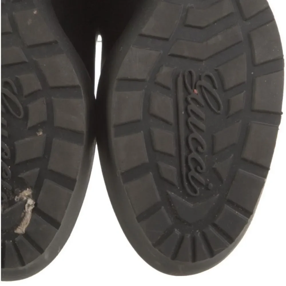 Gucci Black Wedge Boots with Knit Design - Picture 7 of 9